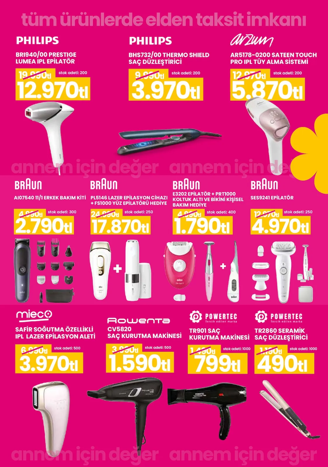 Taşpınar Taşpınar 25 Nisan 2026 Aktüel Kataloğu sayfa 3: Philips Bhs732/00 Thermo Shield Saç Düzleştirici