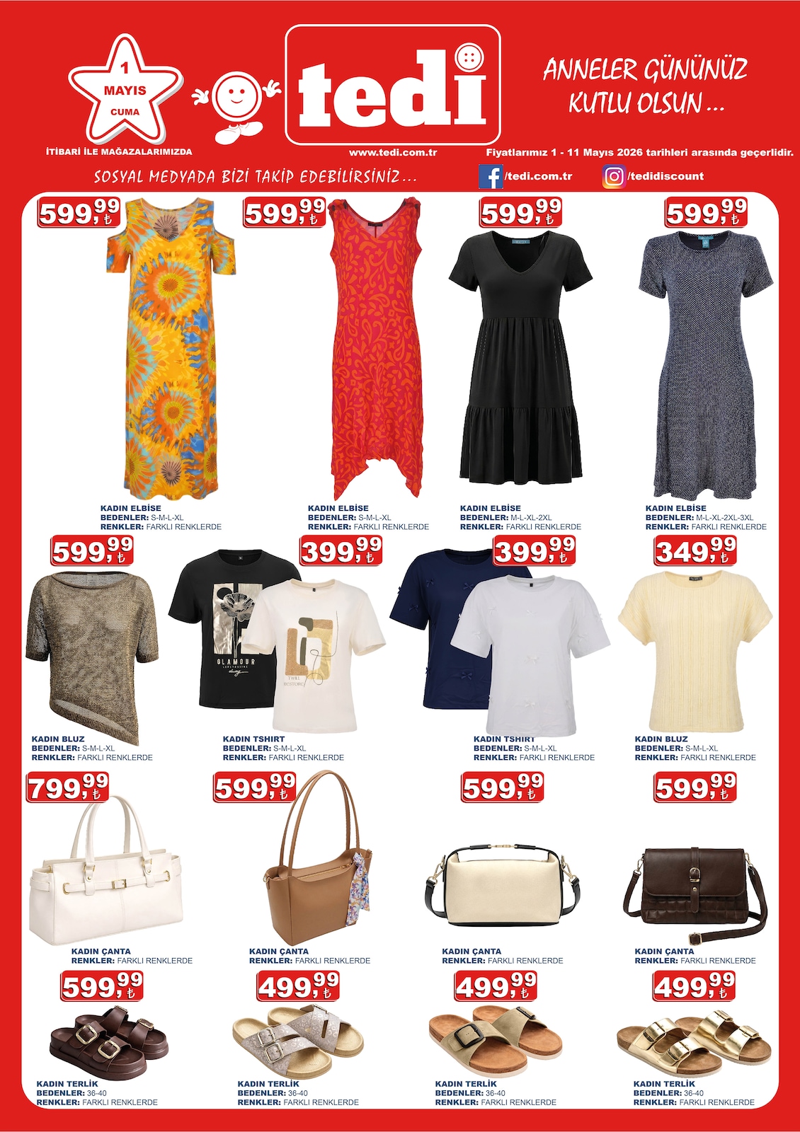 Tedi 1 Mayıs 2026 Aktüel Kataloğu