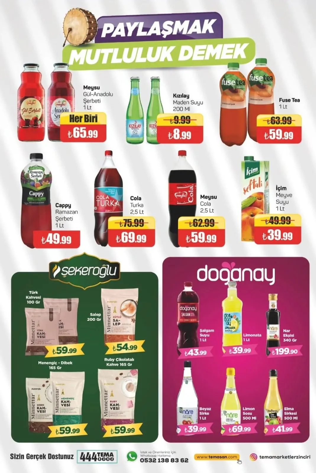 Tema Tema Market 6 Şubat 2026 Aktüel Kataloğu sayfa 11: Cola Turka 2.5 Lt, Meysu Cola 2,5 Lt