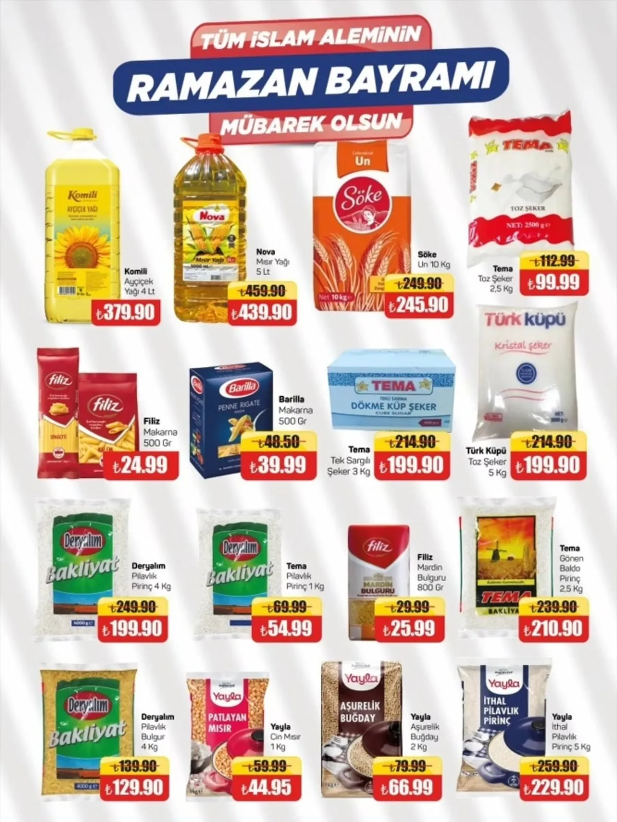 Tema Tema Market 6 Mart 2026 Aktüel Kataloğu sayfa 5: Yayla Ithal Pilavlik Pirinç 5 Kg, Yayla Cin Mısır 1 Kg