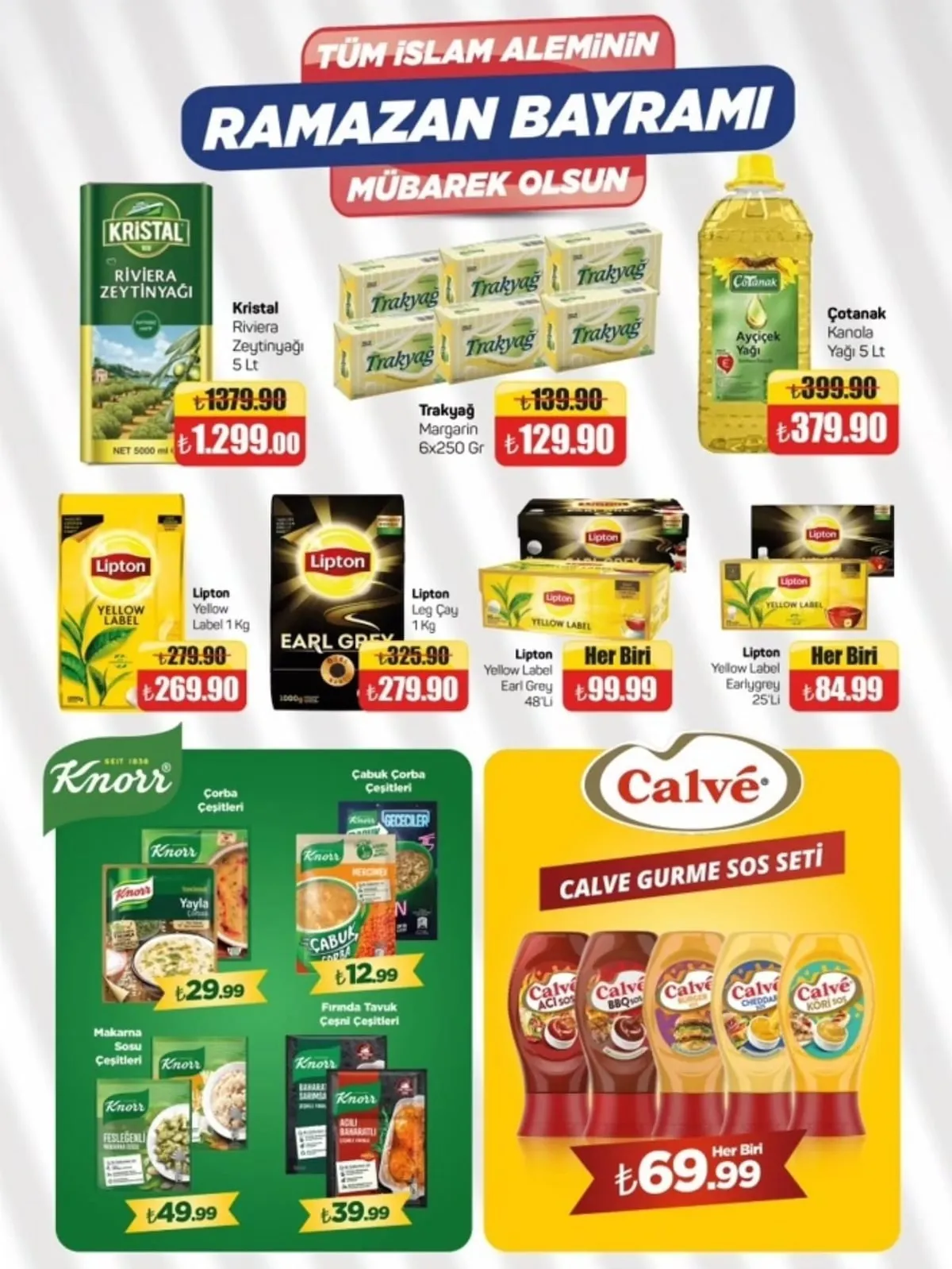 Tema Tema Market 6 Mart 2026 Aktüel Kataloğu sayfa 6: Kristal Riviera Zeytinyağı 5 Lt, Lipton Yellow Label Earl Grey 48'Li