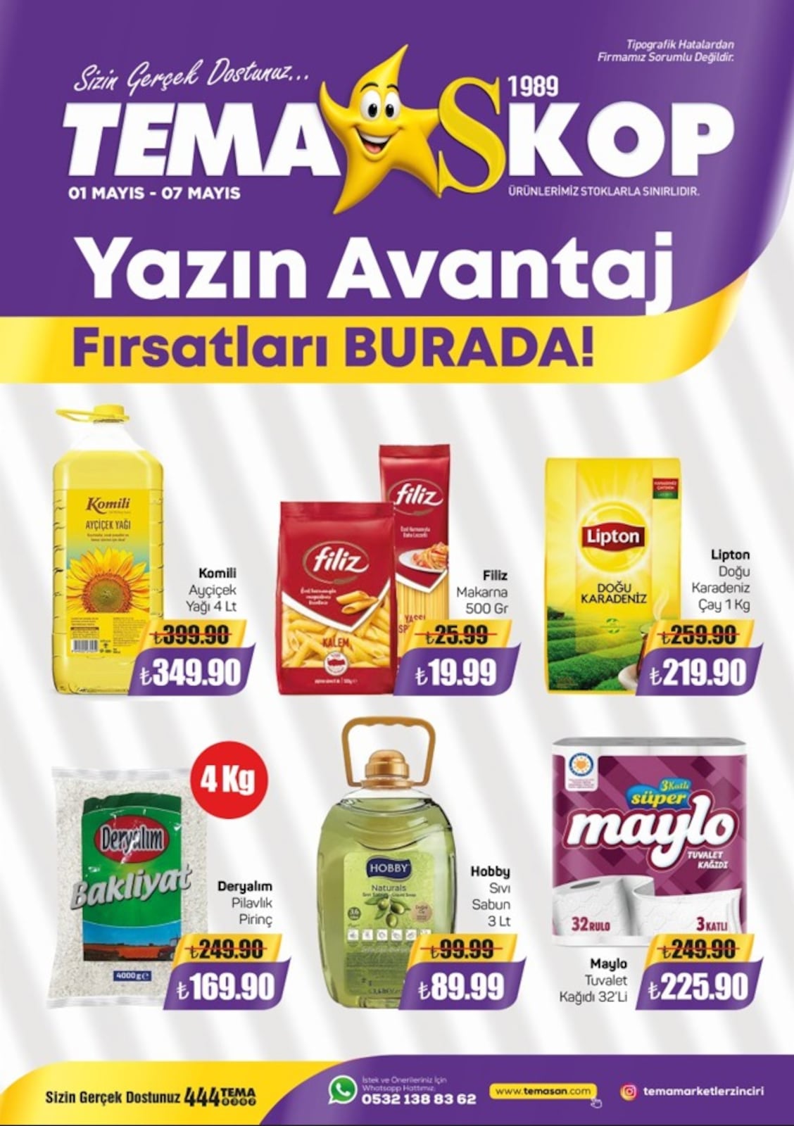 Tema Market 1 Mayıs 2026 Aktüel Kataloğu broşürü