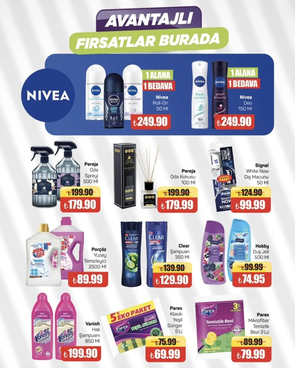 Tema Tema Market 15 Mayıs 2026 Aktüel Kataloğu sayfa 14: Clear Men Maksimum Ferahlık Cool Sport Menthol Şampuan 350 Ml, Hobby Fresh Care Duş Jeli 500 Ml