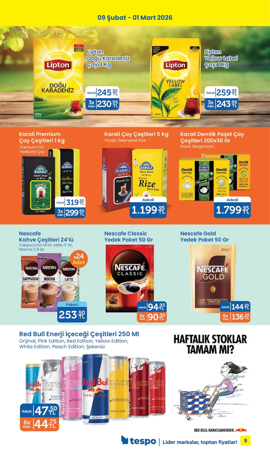 Tespo Tespo 9 Şubat 2026 Aktüel Kataloğu sayfa 9: Nescafe Classic Yedek Paket 50 Gr, Nescafe Gold Yedek Paket 50 Gr