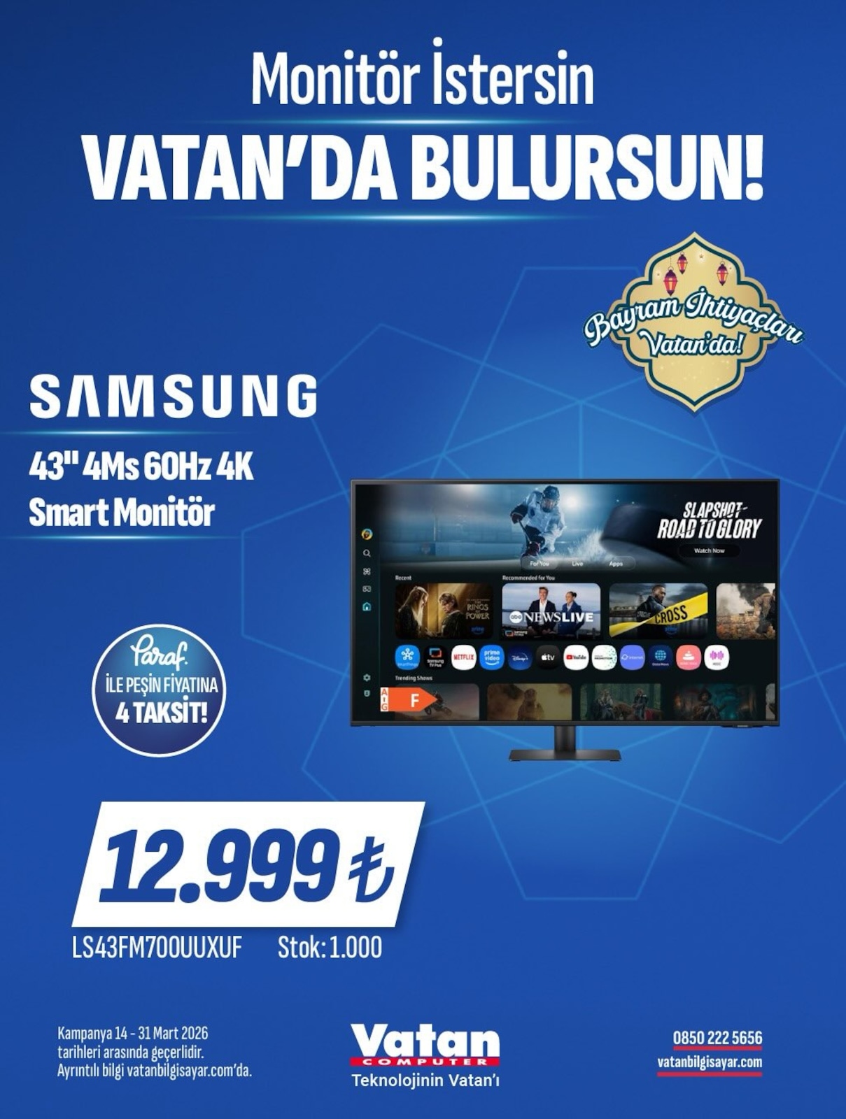 Vatan Bilgisayar 14 Mart 2026 Aktüel Kataloğu broşürü