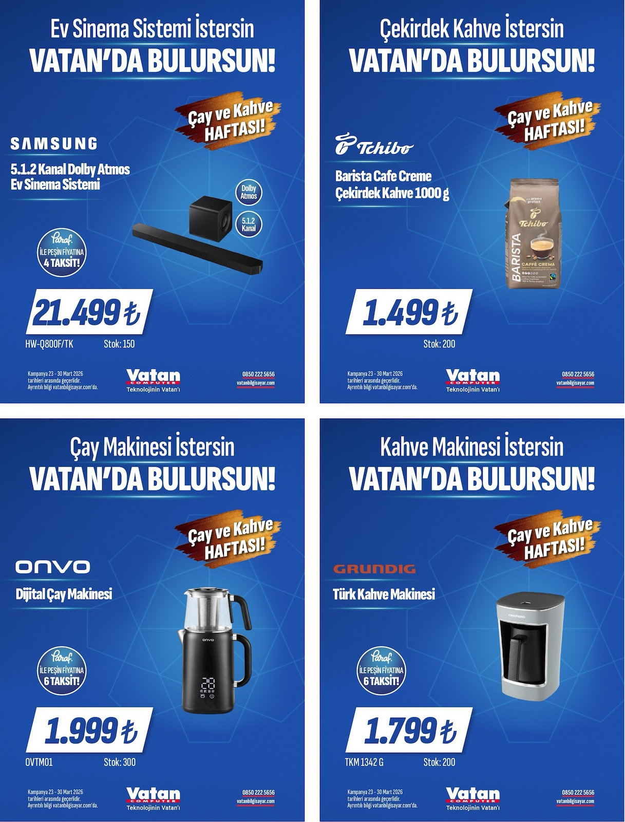 Vatan Bilgisayar 23 Mart 2026 Aktüel Kataloğu broşürü