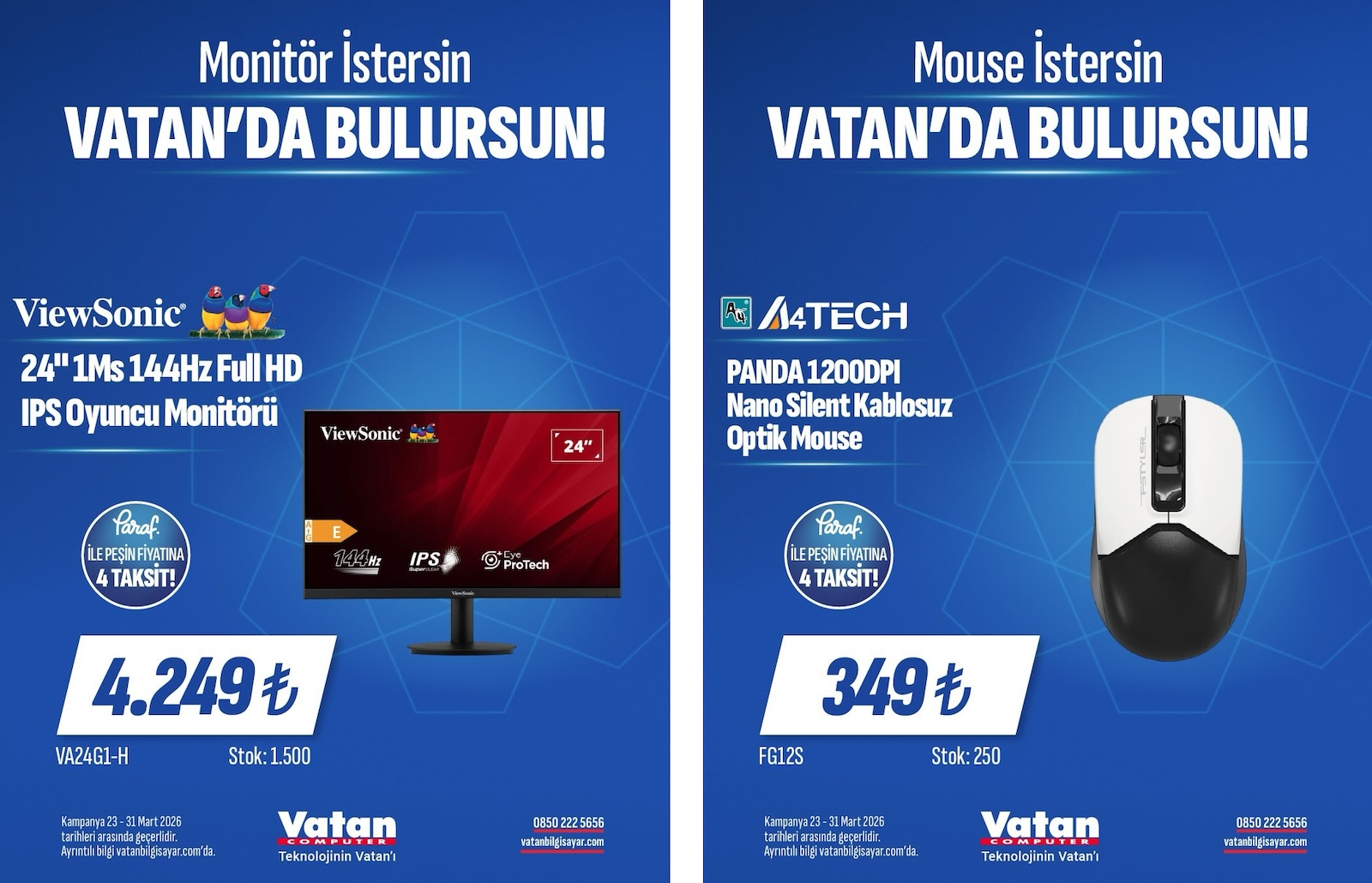 Vatan Bilgisayar 23 Mart 2026 Aktüel Kataloğu broşürü