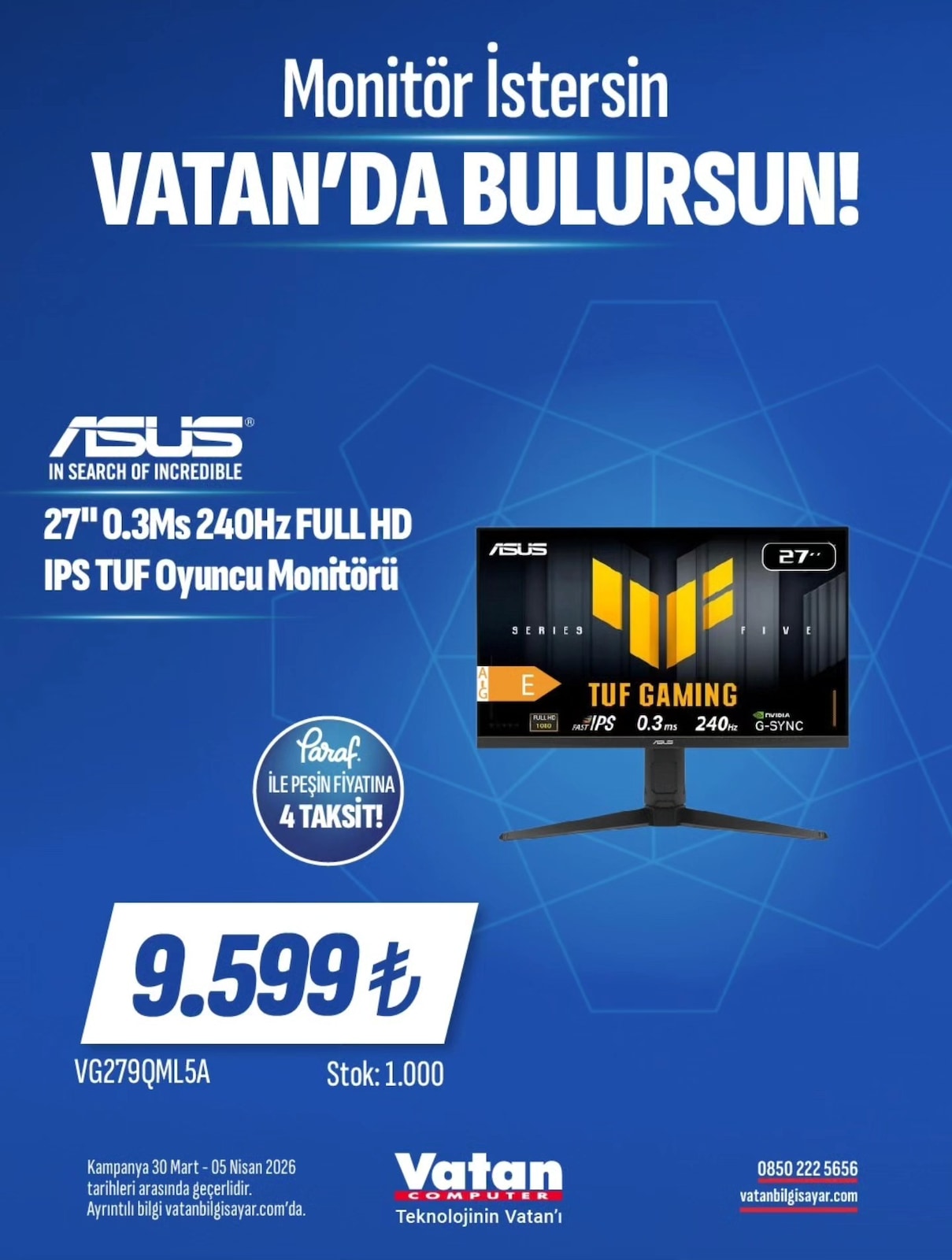 Vatan Bilgisayar 30 Mart 2026 Aktüel Kataloğu Kapak Görseli