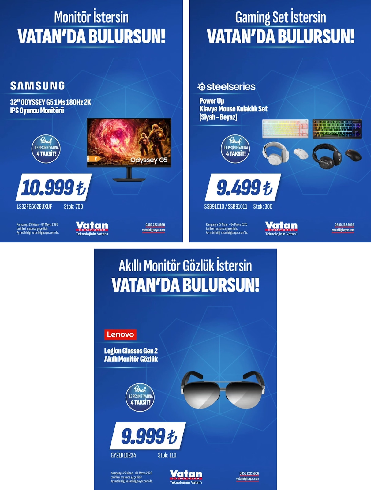 Vatan Bilgisayar 27 Nisan 2026 Aktüel Kataloğu Kapak Görseli