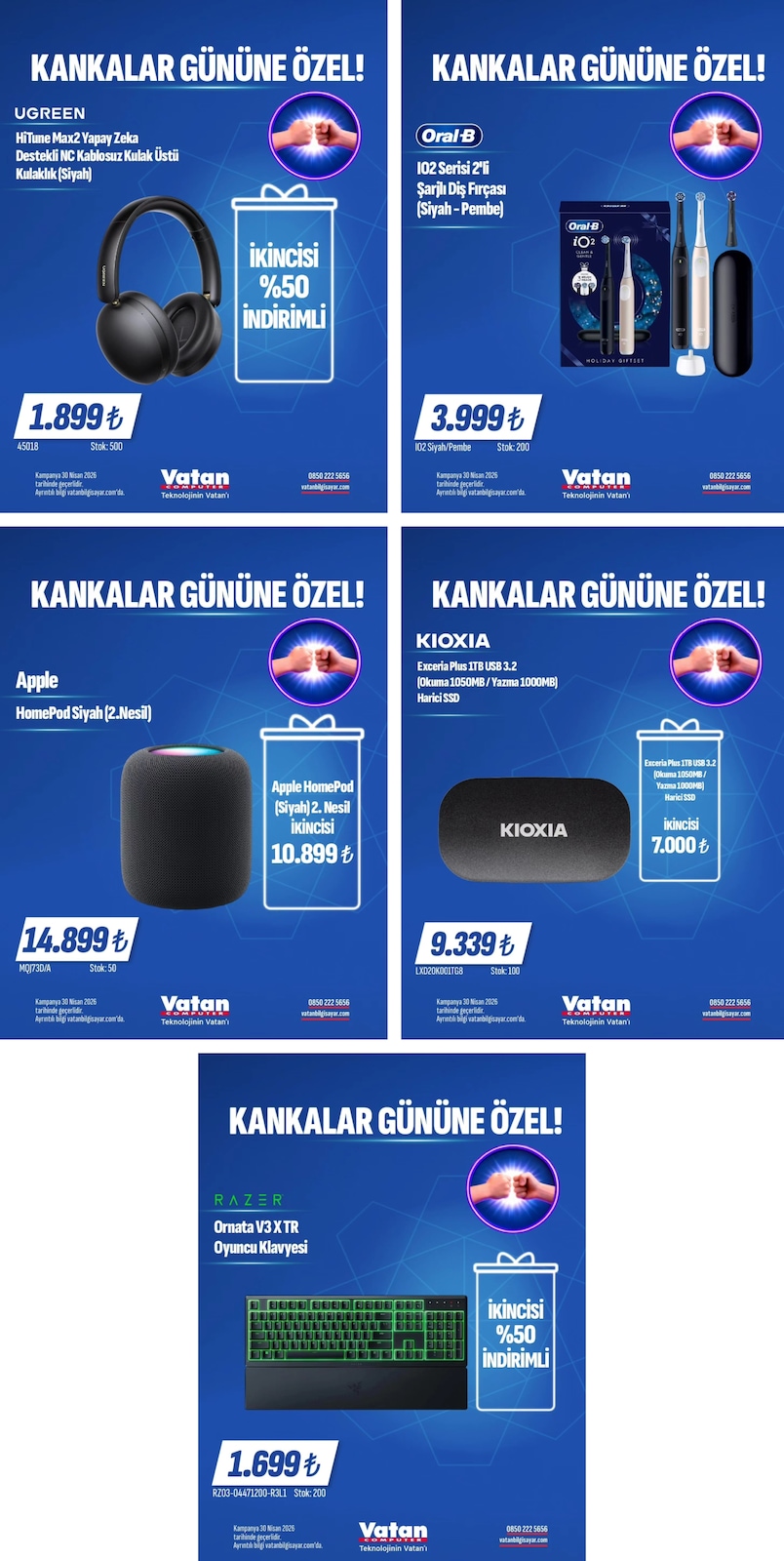 Vatan Bilgisayar 30 Nisan 2026 Aktüel Kataloğu