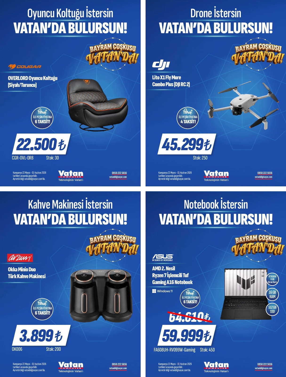 Vatan Bilgisayar 22 Mayıs 2026 Aktüel Kataloğu