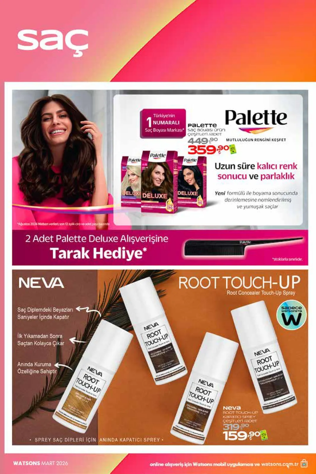 Watsons Watsons 26 Şubat 2026 Aktüel Kataloğu sayfa 34: L'Oréal Paris Inf. Full Wear Kapatıcı, Yumoş Jet Fresh Sprey