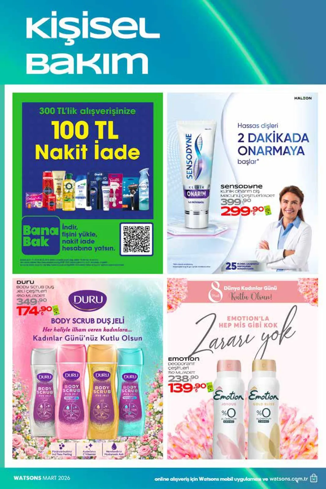 Watsons Watsons 26 Şubat 2026 Aktüel Kataloğu sayfa 40: Validus Daily Omega-3 Kapsül 200 Adet, Vita Ceel Bromelain Plus 60'Li