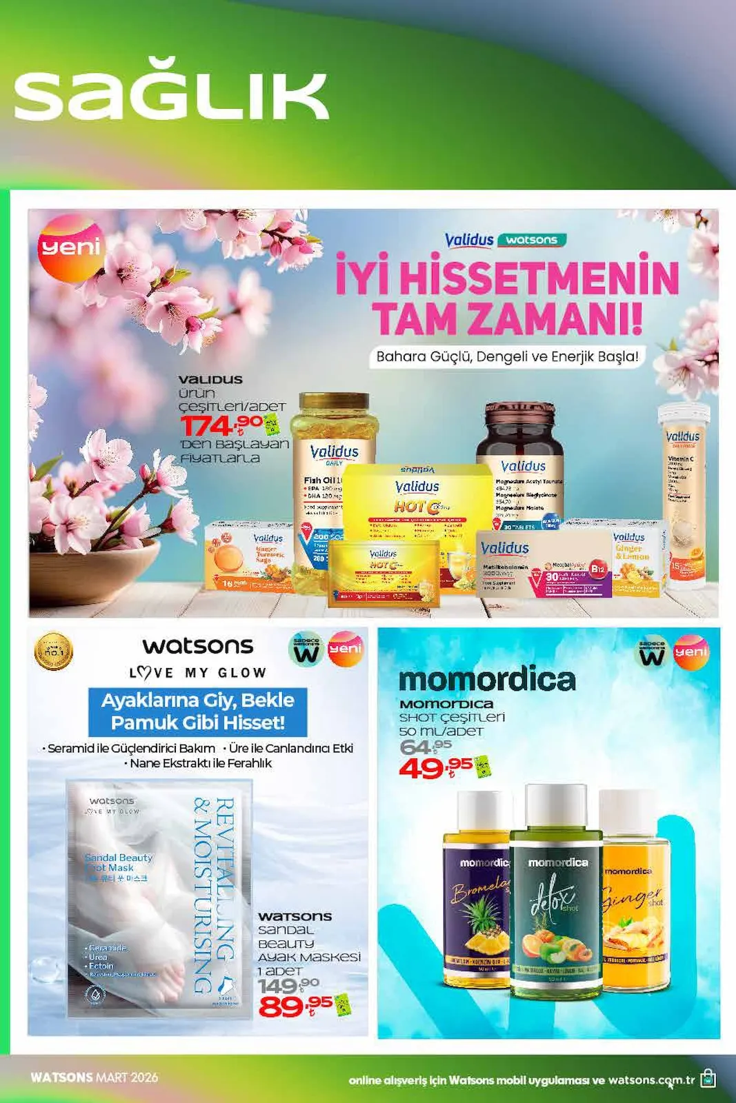 Watsons Watsons 26 Şubat 2026 Aktüel Kataloğu sayfa 44: Gliss Şampuan Full Hair Wonder 400Ml, Bade Natural Bleentive Sulu Saç Ve Cilt Güçlendirici 100Ml