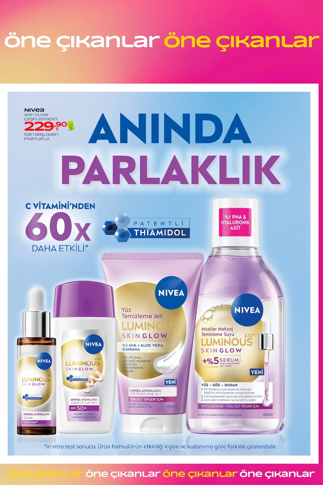 Watsons Watsons 28 Nisan 2026 Aktüel Kataloğu sayfa 29: Nivea Skin Glow Günlük Uv Fluid Krem Spf 50+