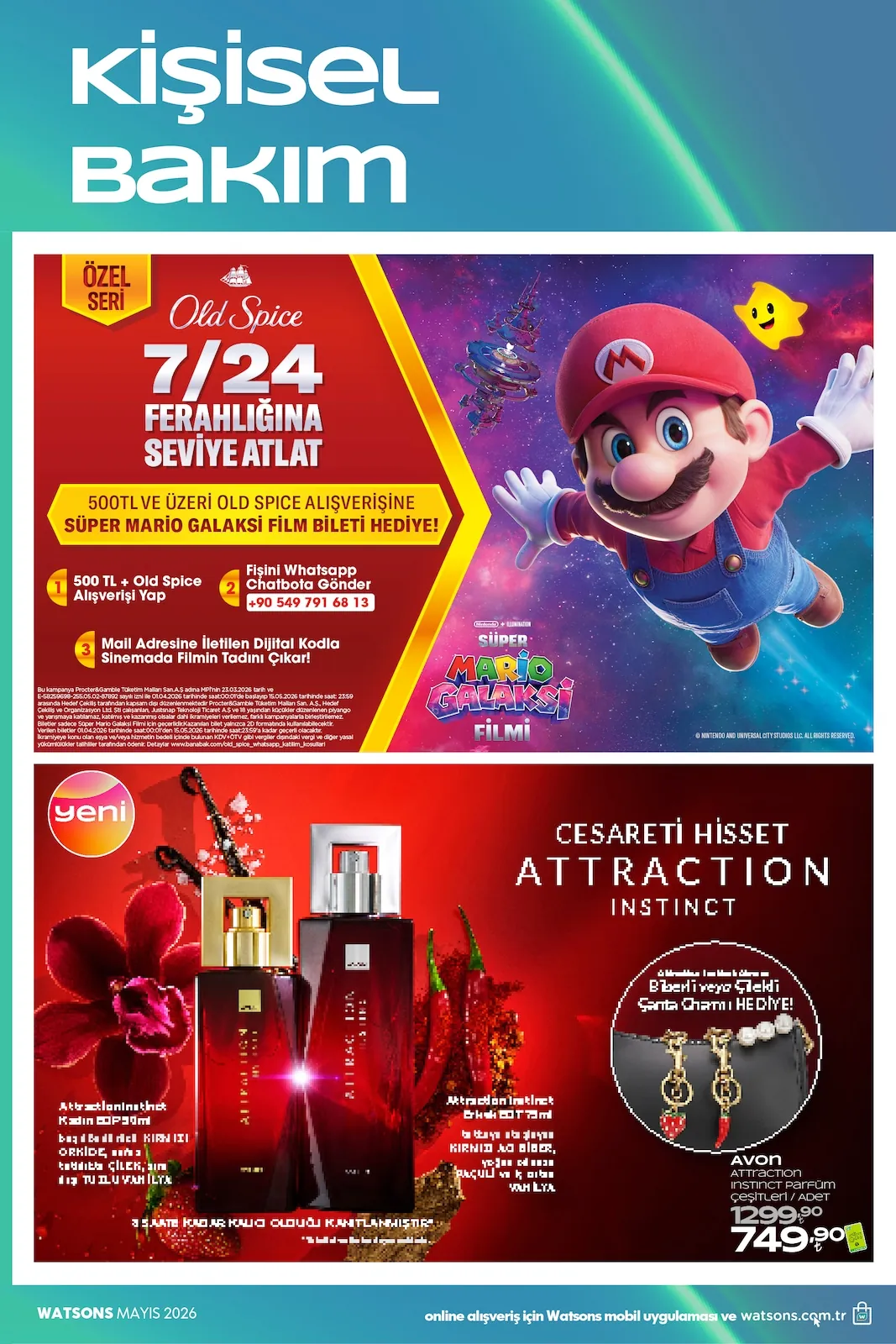 Watsons Watsons 28 Nisan 2026 Aktüel Kataloğu sayfa 40: Attraction Instinct Kadın Parfüm 50Ml