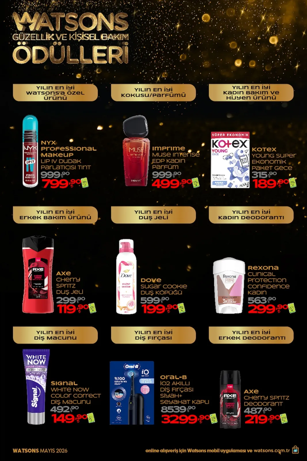 Watsons Watsons 28 Nisan 2026 Aktüel Kataloğu sayfa 8: Axe Cherry Spritz Duş Jeli 250Ml, Signal White Now Color Correct Diş Macunu