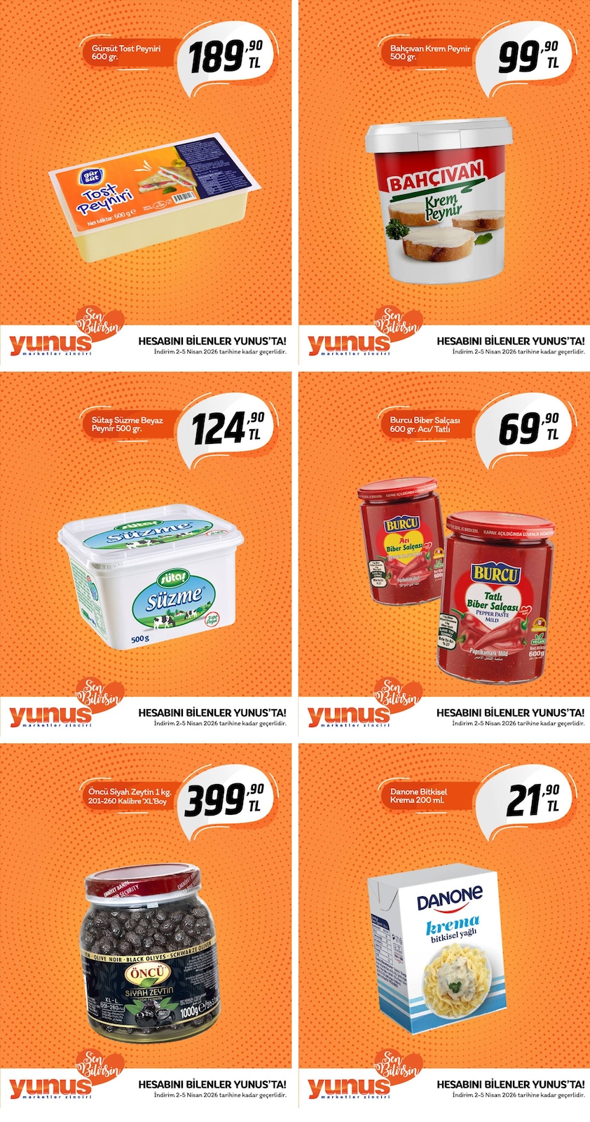 Yunus Market 2 Nisan 2026 Aktüel Kataloğu broşürü