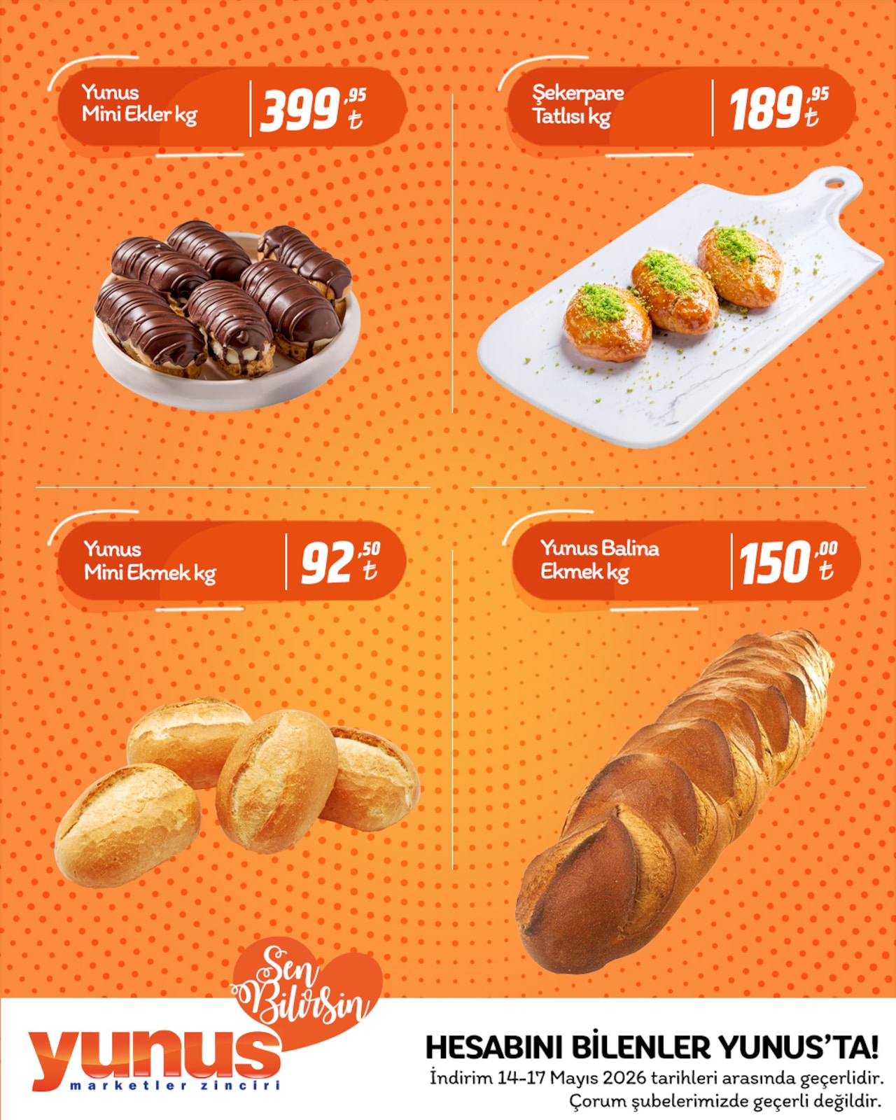 Yunus Market 14 Mayıs 2026 Aktüel Kataloğu broşürü