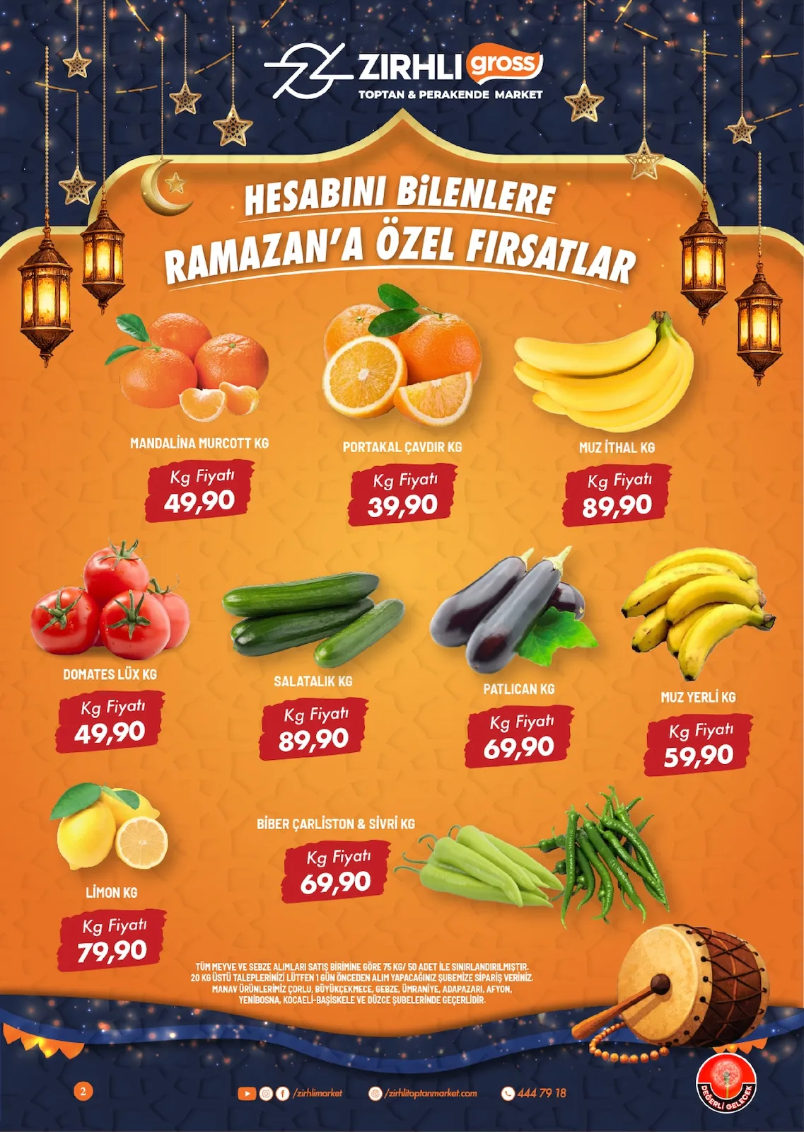Zırhlı Zırhlı Toptan Market 13 Şubat 2026 Aktüel Kataloğu sayfa 2: Patlıcan Kg, Salatalık Kg