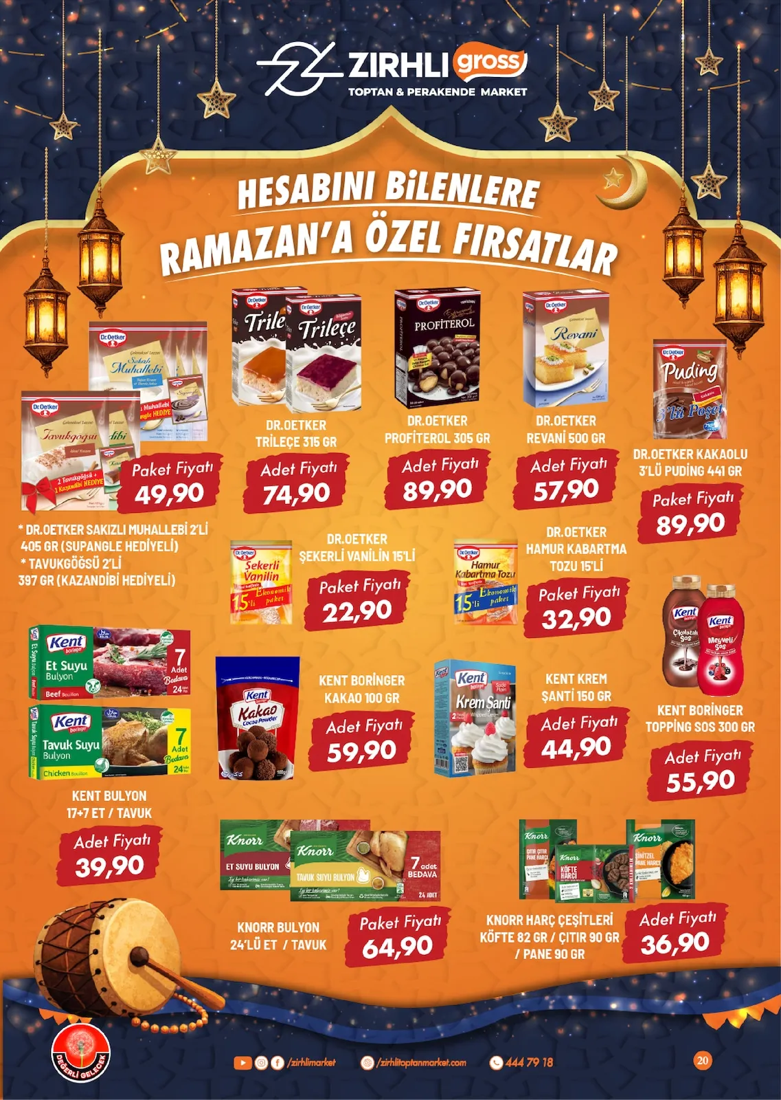 Zırhlı Zırhlı Toptan Market 13 Şubat 2026 Aktüel Kataloğu sayfa 21: Dr.Oetker Hamur Kabartma Tozu 15'Li, Dr.Oetker Revani 500 Gr