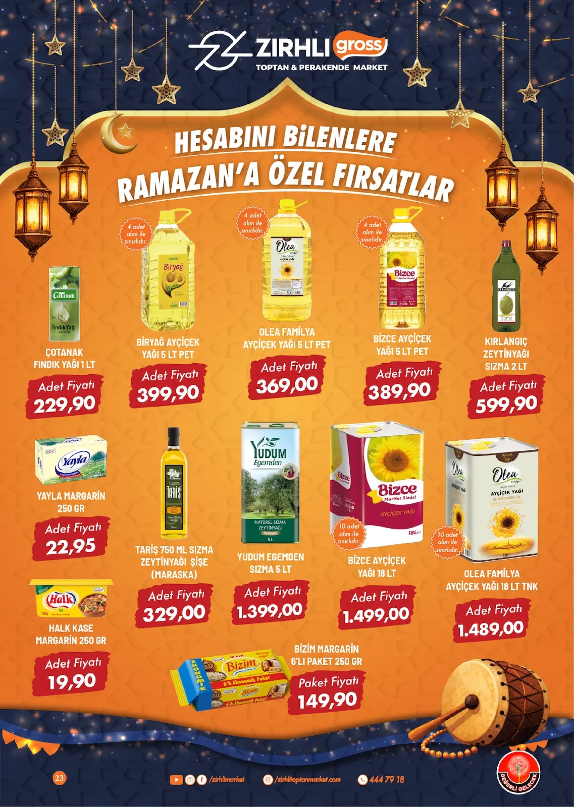 Zırhlı Zırhlı Toptan Market 13 Şubat 2026 Aktüel Kataloğu sayfa 24: Bizce Ayçi̇Çek Yaği 18 Lt, Tariş 750 Ml Sizma Zeyti̇Nyaği Şi̇Şe (Maraska)