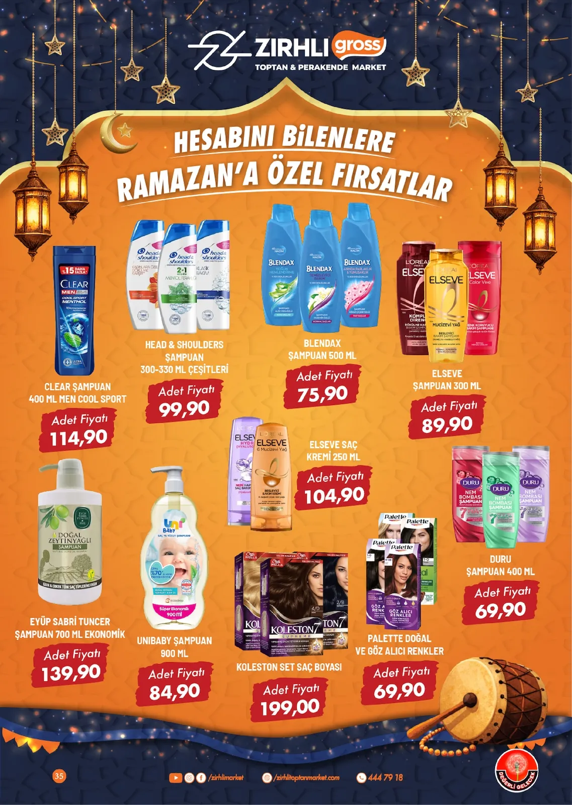 Zırhlı Zırhlı Toptan Market 13 Şubat 2026 Aktüel Kataloğu sayfa 36: Koleston Set Saç Boyası, Elseve Saç Kremi 250 Ml