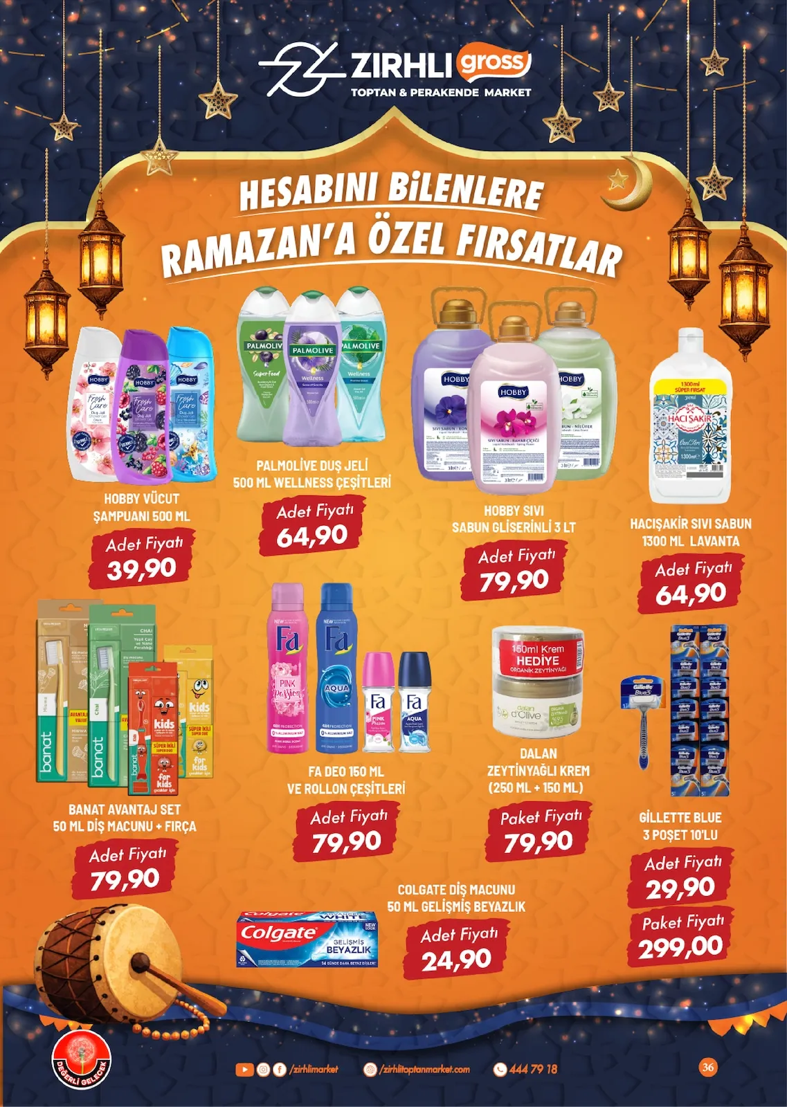 Zırhlı Zırhlı Toptan Market 13 Şubat 2026 Aktüel Kataloğu sayfa 37: Palmolive Duş Jeli 500 Ml Wellness Çeşitleri, Fa Deo 150 Ml Ve Rollon Çeşitleri
