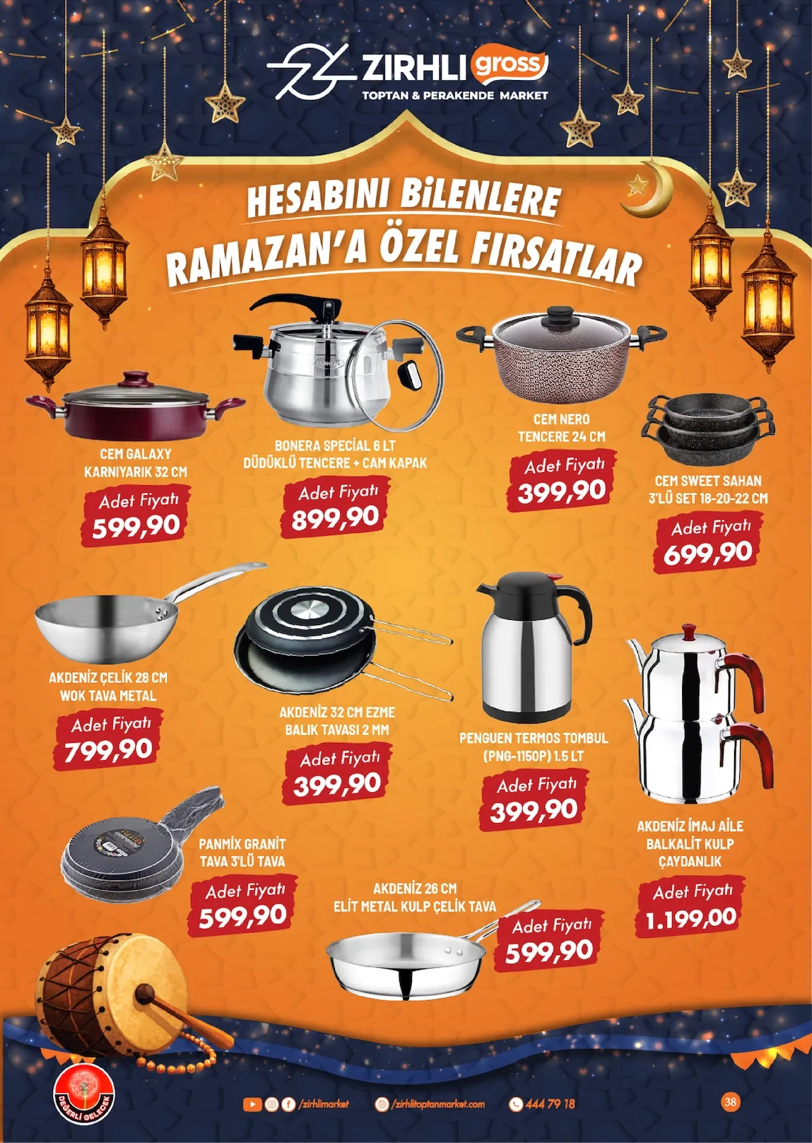 Zırhlı Zırhlı Toptan Market 13 Şubat 2026 Aktüel Kataloğu sayfa 39: Bonera Special 6 Lt Düdüklü Tencere + Cam Kapak, Penguen Termos Tombul (Png-1150P) 1.5 Lt