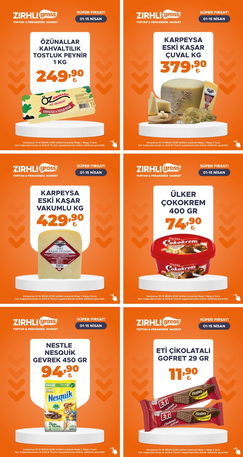 Zırhlı Toptan Market 1 Nisan 2026 Aktüel Kataloğu broşürü