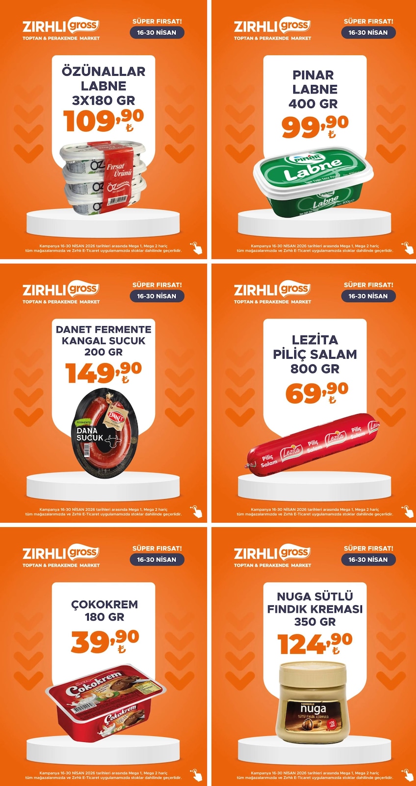 Zırhlı Toptan Market 16 Nisan 2026 Aktüel Kataloğu broşürü