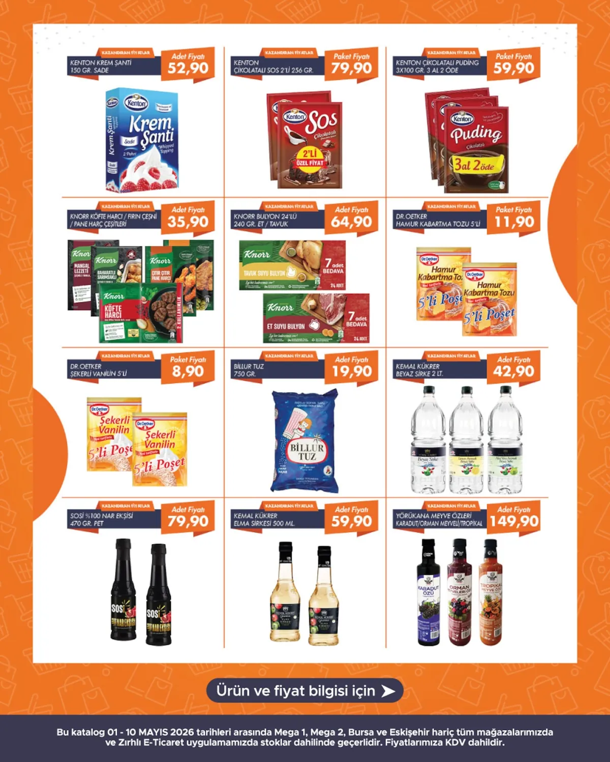 Zırhlı Zırhlı Toptan Market 1 Mayıs 2026 Aktüel Kataloğu sayfa 12: Billur Tuz 750 Gr, Knorr Bulyon 24'Lü 240 Gr Et / Tavuk