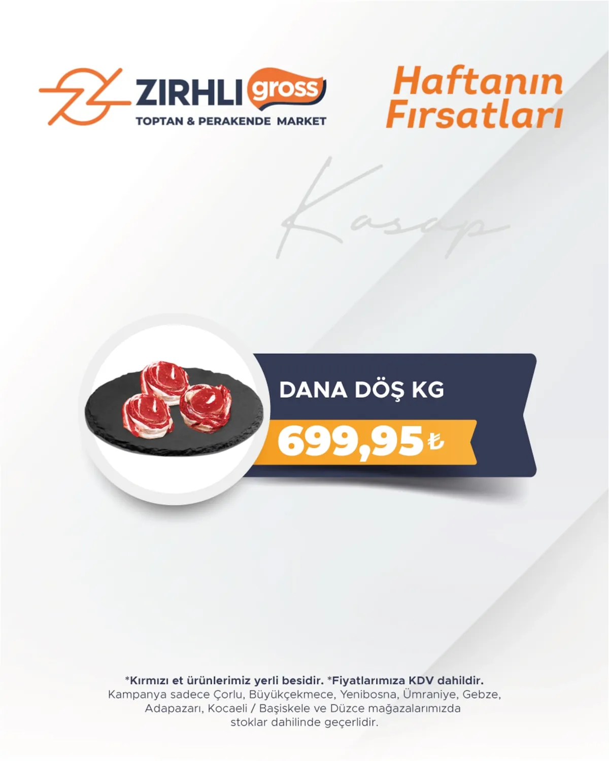 Zırhlı Zırhlı Toptan Market 15 Mayıs 2026 Aktüel Kataloğu sayfa 8: Dana Döş Kg
