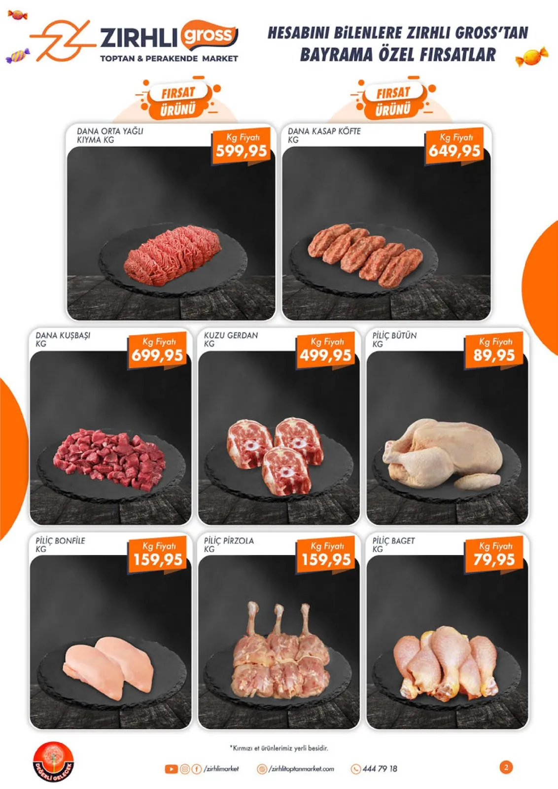 Zırhlı Zırhlı Toptan Market 22 Mayıs 2026 Aktüel Kataloğu sayfa 3: Pilic Bonfile Kg, Dana Kusbaşi Kg