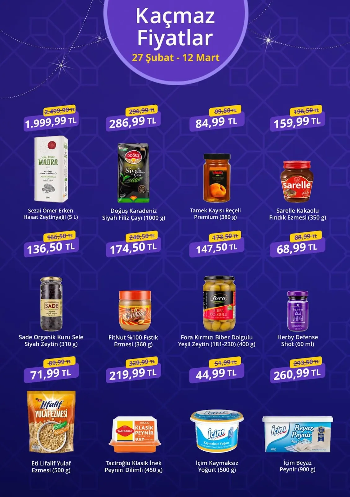getirbüyük getirbüyük 27 Şubat 2026 Aktüel Kataloğu sayfa 2: Fitnut %100 Fıstık Ezmesi (360 G), Sarelle Kakaolu Fındık Ezmesi (350 G)