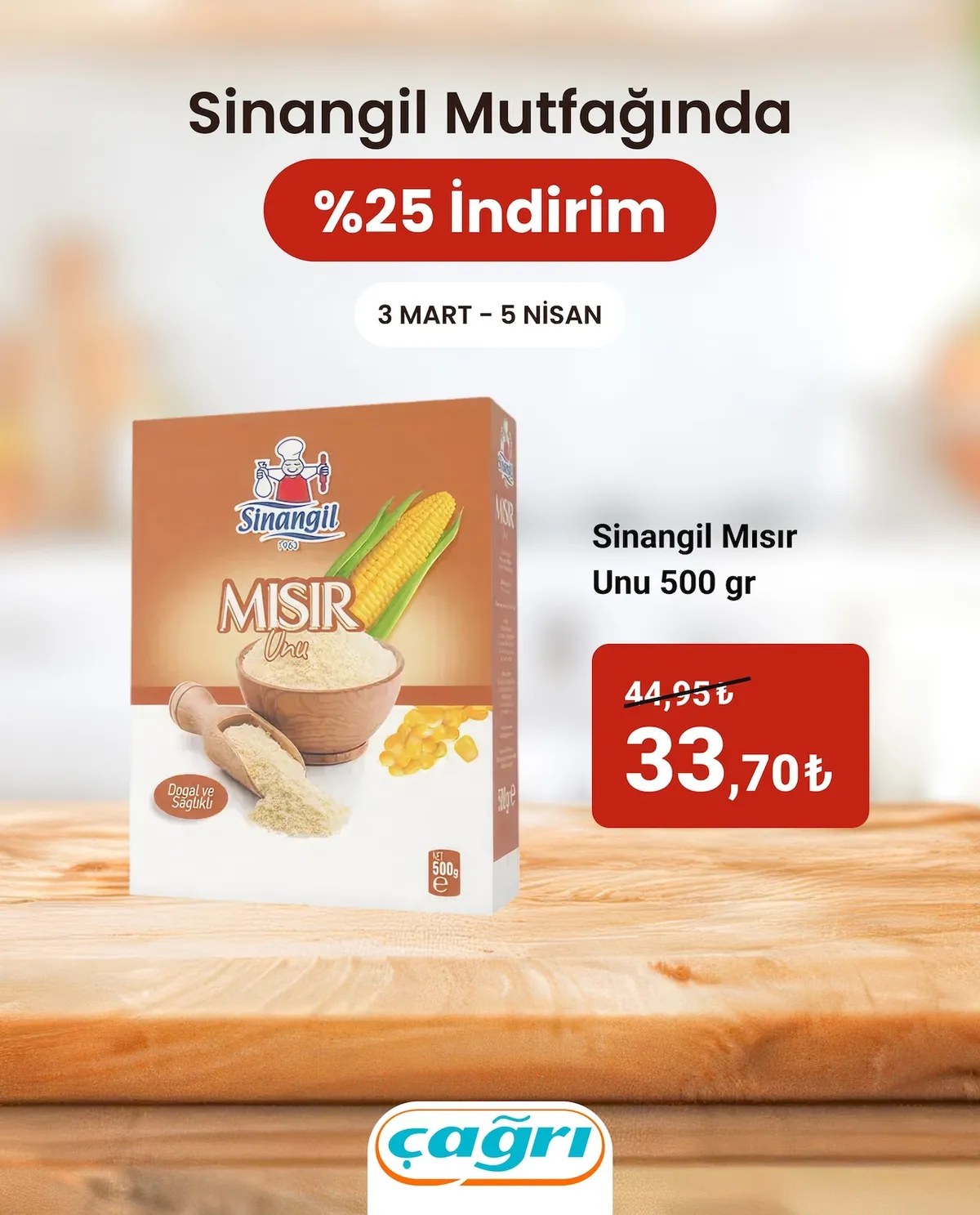 Çağrı Çağrı Market 3 Mart 2026 Aktüel Kataloğu sayfa 7: Sinangil Mısır Unu 500 Gr