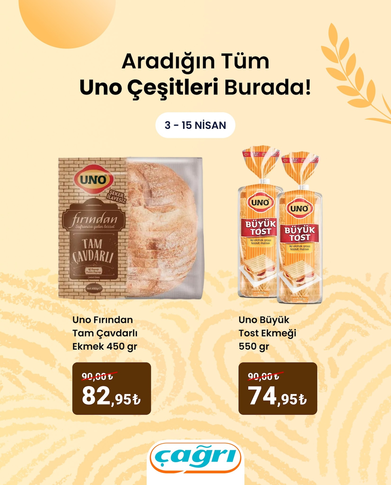 Çağrı Market 3 Nisan 2026 Aktüel Kataloğu broşürü