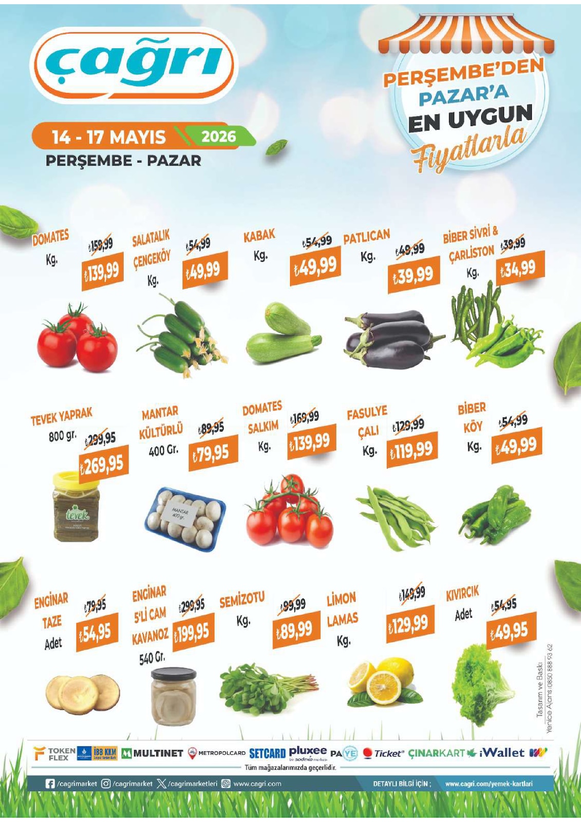 Çağrı Market 14 Mayıs 2026 Aktüel Kataloğu broşürü