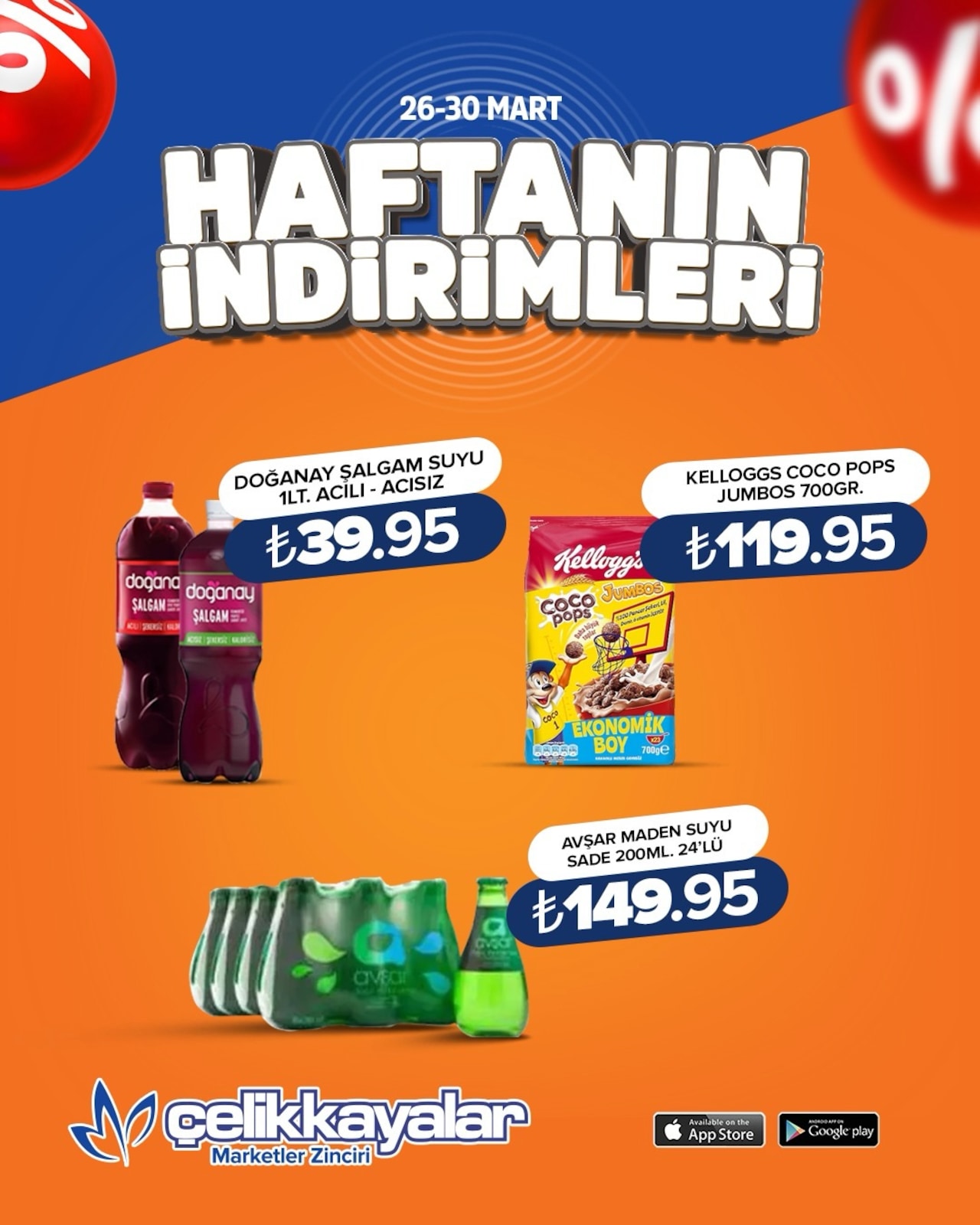 Çelikkayalar 26 Mart 2026 Aktüel Kataloğu broşürü