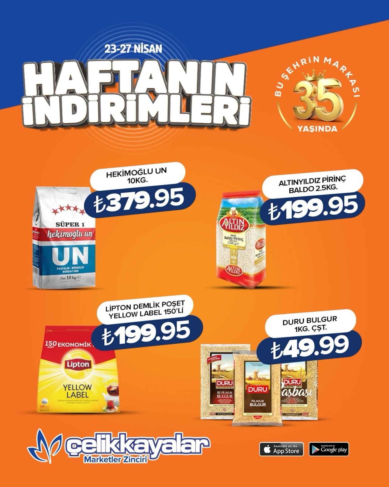 Çelikkayalar 23 Nisan 2026 Aktüel Kataloğu