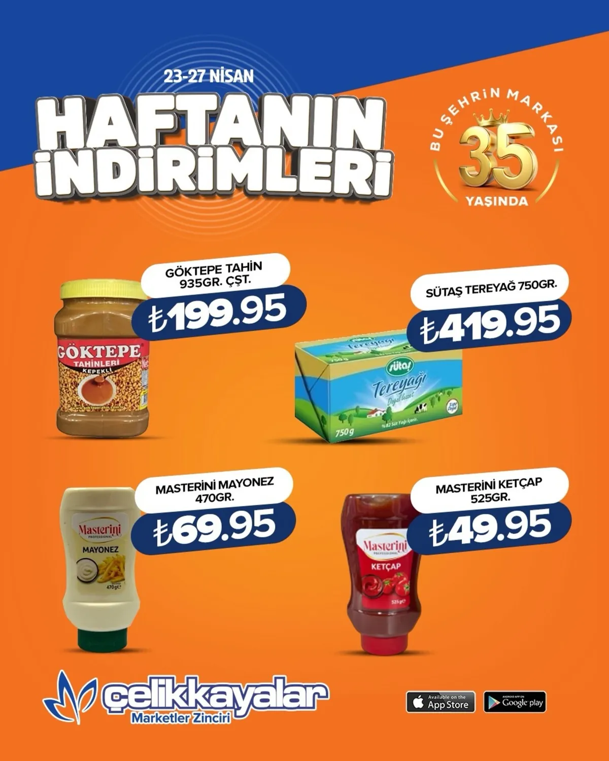 Celikkayalar Çelikkayalar 23 Nisan 2026 Aktüel Kataloğu sayfa 3: Goktepe Tahin 935Gr
