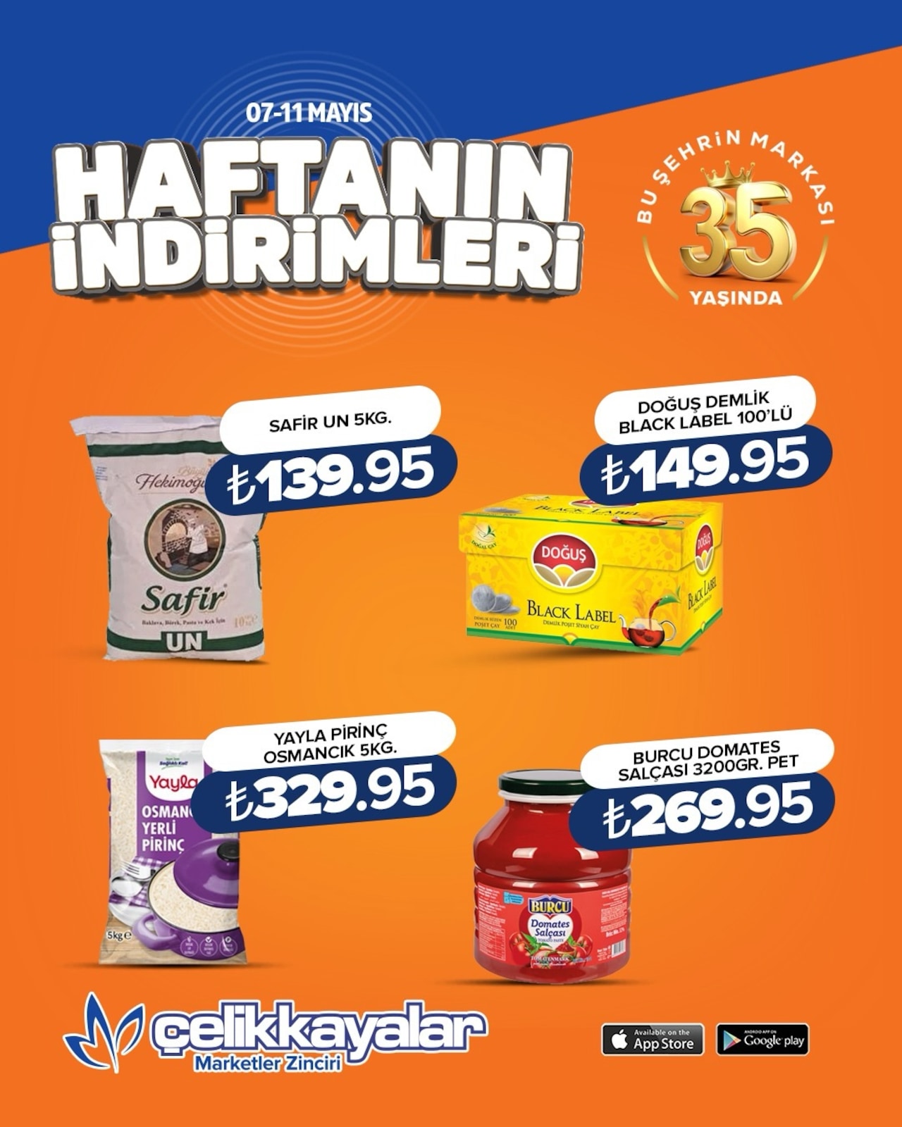 Çelikkayalar 7 Mayıs 2026 Aktüel Kataloğu broşürü