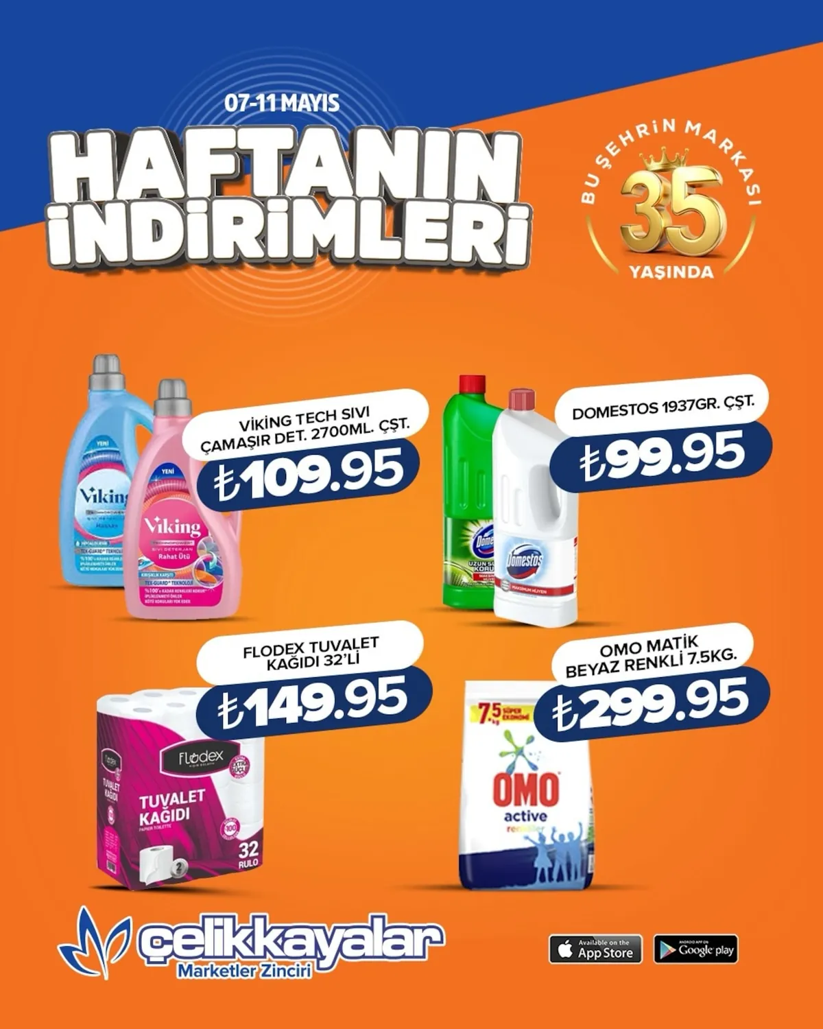 Celikkayalar Çelikkayalar 7 Mayıs 2026 Aktüel Kataloğu sayfa 9: Viking Tech Sıvı Çamaşır Deterjanı 2700Ml