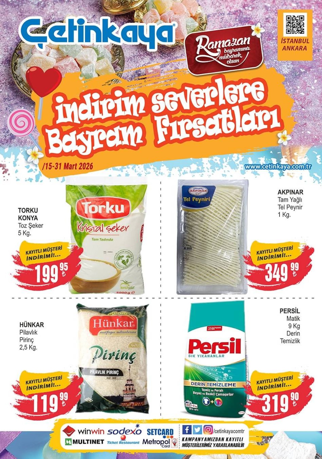 Çetinkaya 15 Mart 2026 Aktüel Kataloğu broşürü