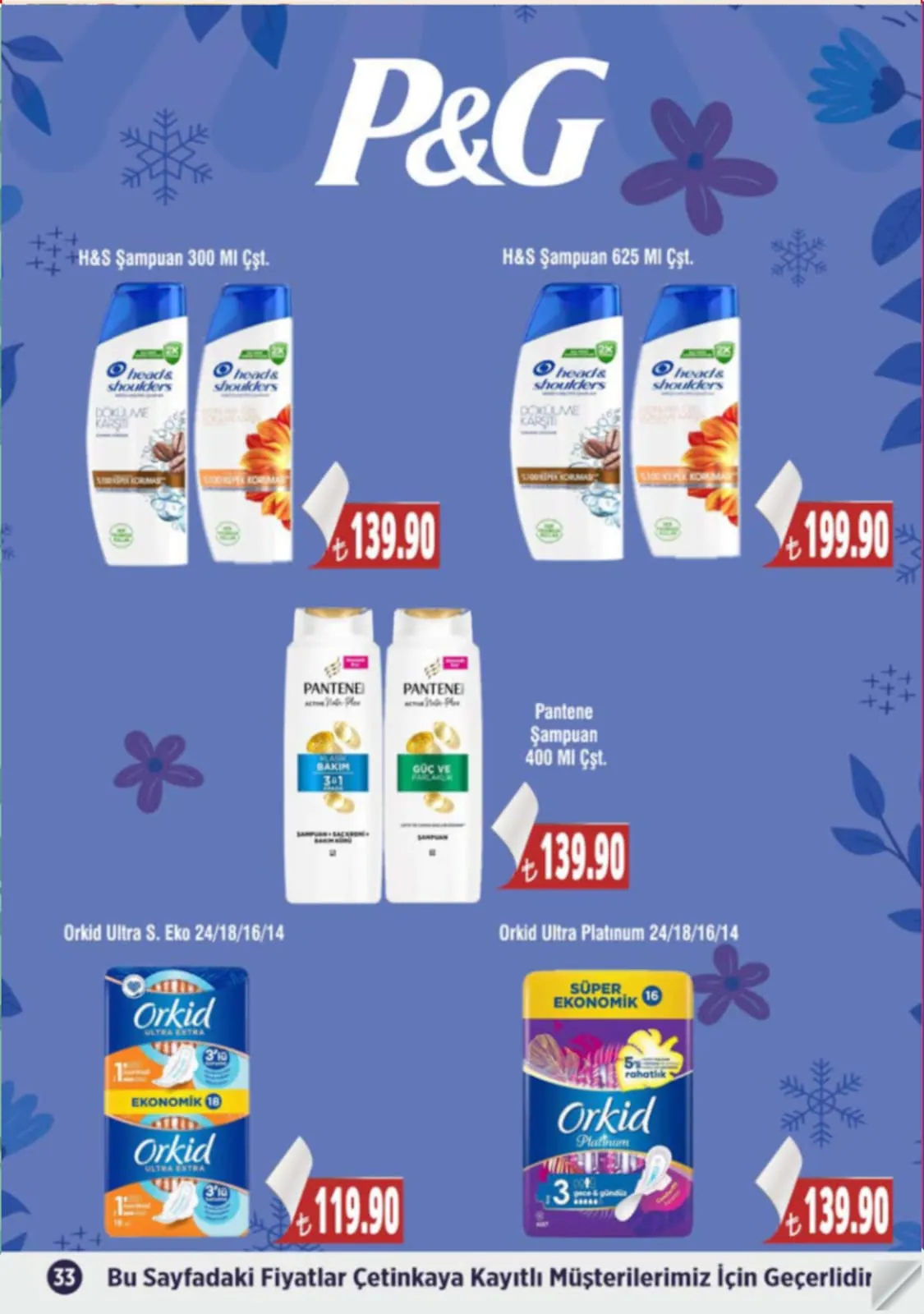 Çetinkaya Çetinkaya 1 Mayıs 2026 Aktüel Kataloğu sayfa 33: Head & Shoulders Şampuan 300 Ml Çiftli Paket