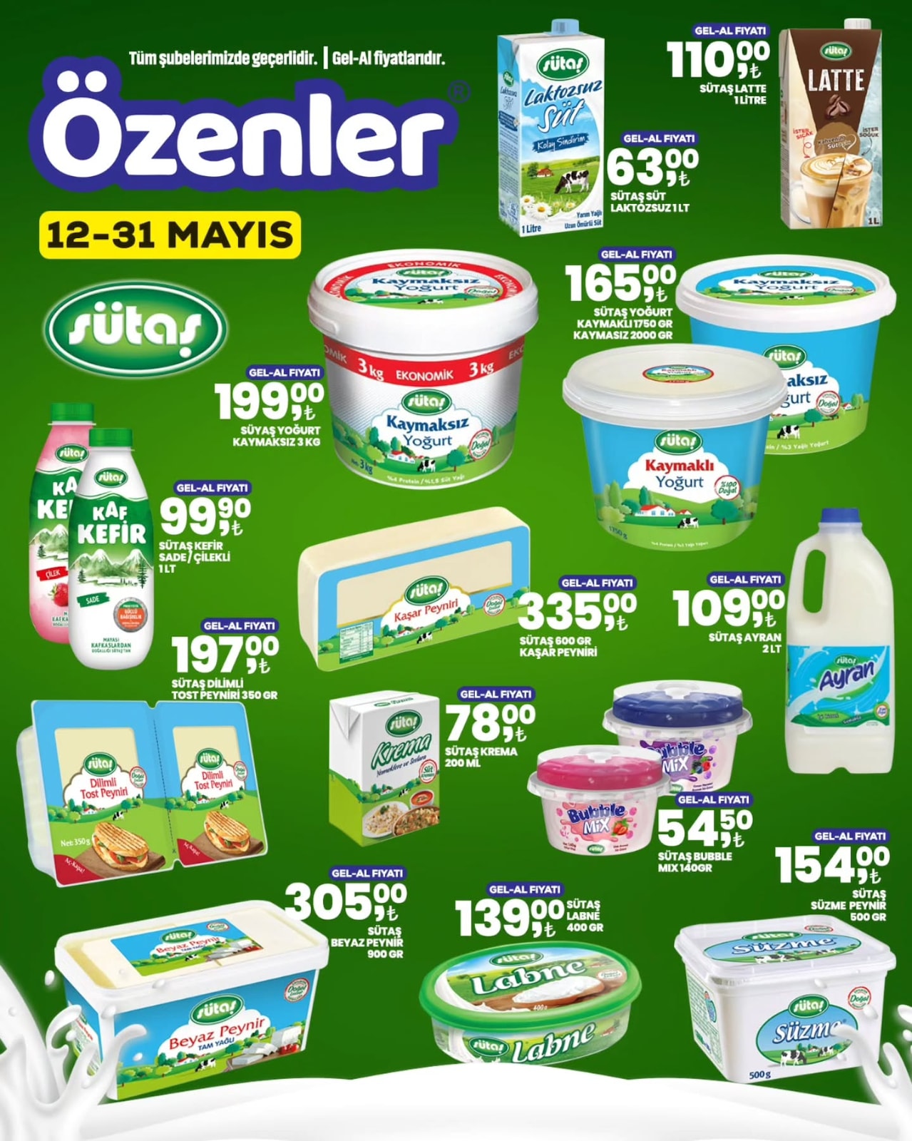 Özenler Market 12 Mayıs 2026 Aktüel Kataloğu broşürü