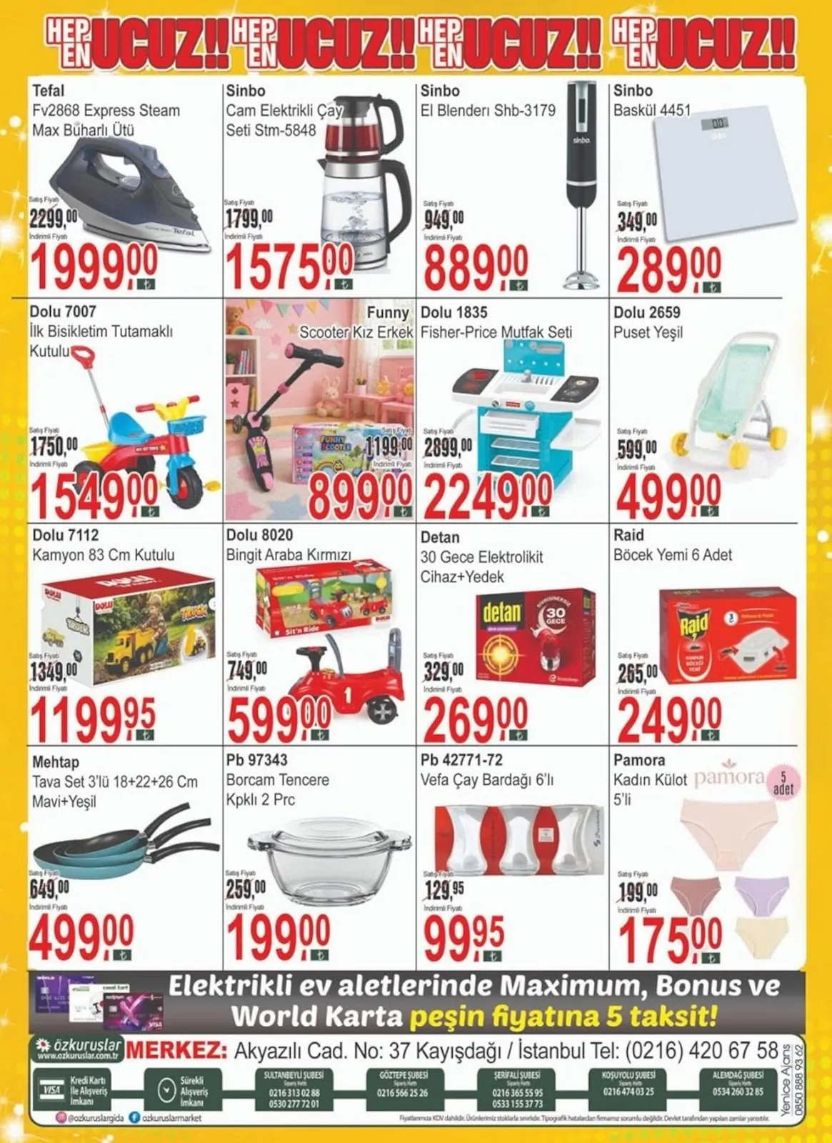 Özkuruşlar Özkuruşlar Gıda 11 Haziran 2026 Aktüel Kataloğu sayfa 16: Dolu 8020 Bingit Araba Kirmizi, Funny Scooter Kiz Erkek