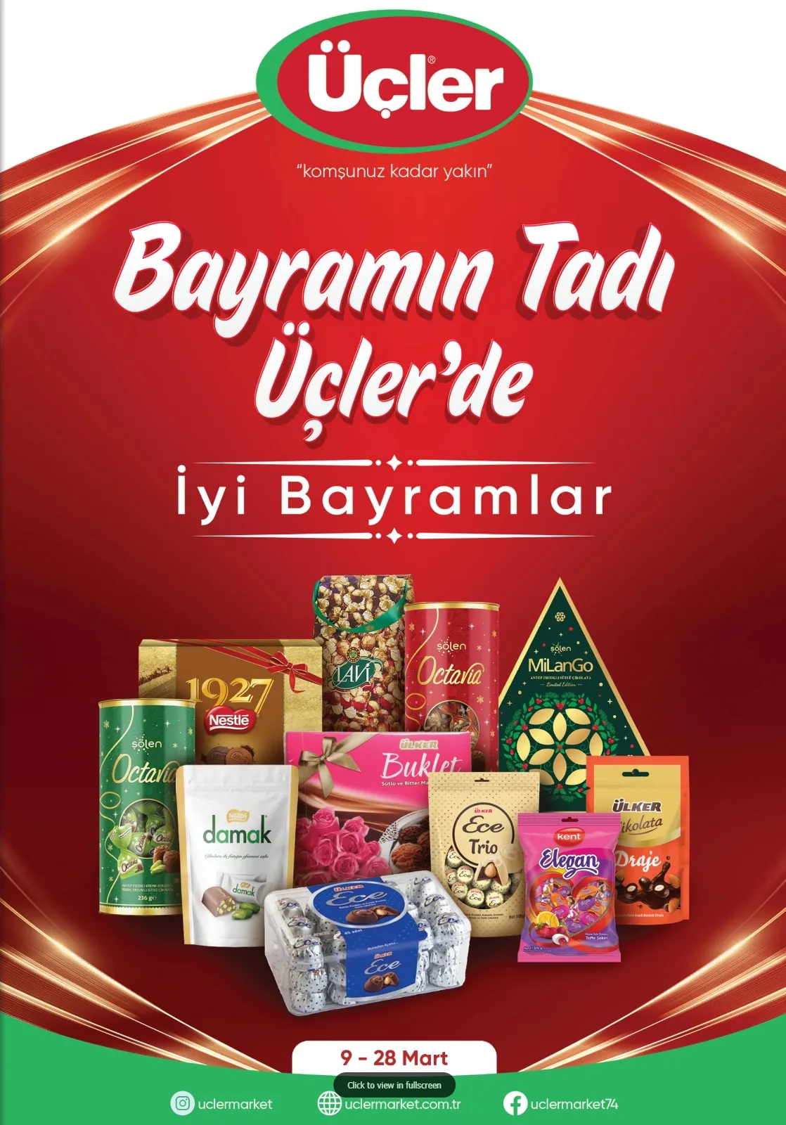 Üçler Üçler Market 9 Mart 2026 Aktüel Kataloğu sayfa 1