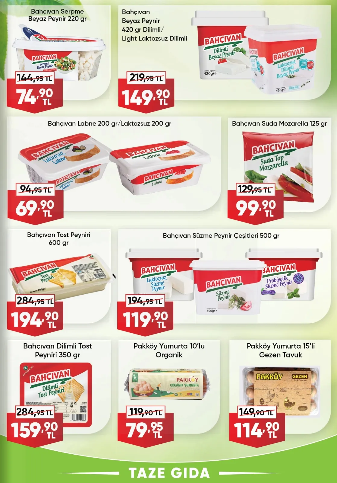 Üçler Üçler Market 9 Mart 2026 Aktüel Kataloğu sayfa 11: Bahçıvan Tost Peyniri 600 Gr, Bahçıvan Süzme Peynir Çeşitleri 500 Gr