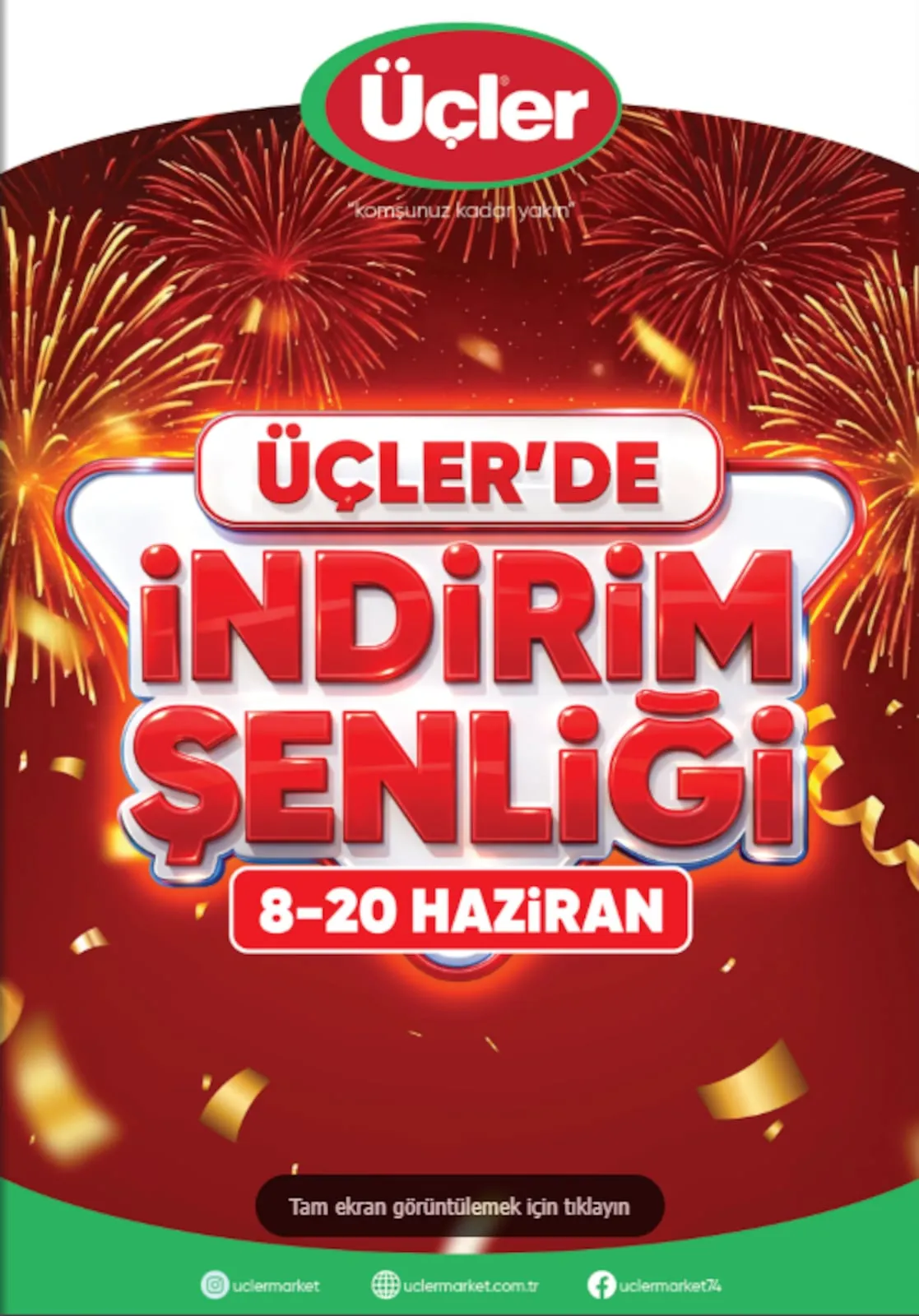 Üçler Üçler Market 8 Haziran 2026 Aktüel Kataloğu sayfa 1